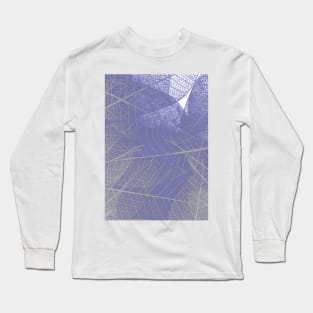 Neon blue Leaf Long Sleeve T-Shirt